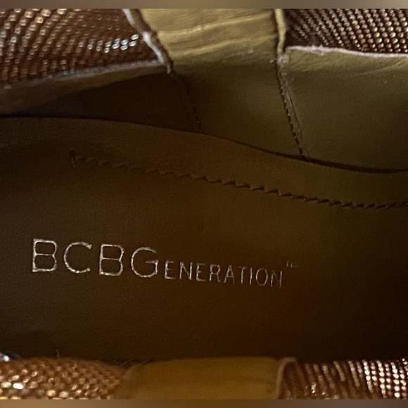 New, BCBG Winston Boots, Tan/Light Brown Leather/Mesh w/ Studded Accents, Sz 6.5 - Picture 11 of 13